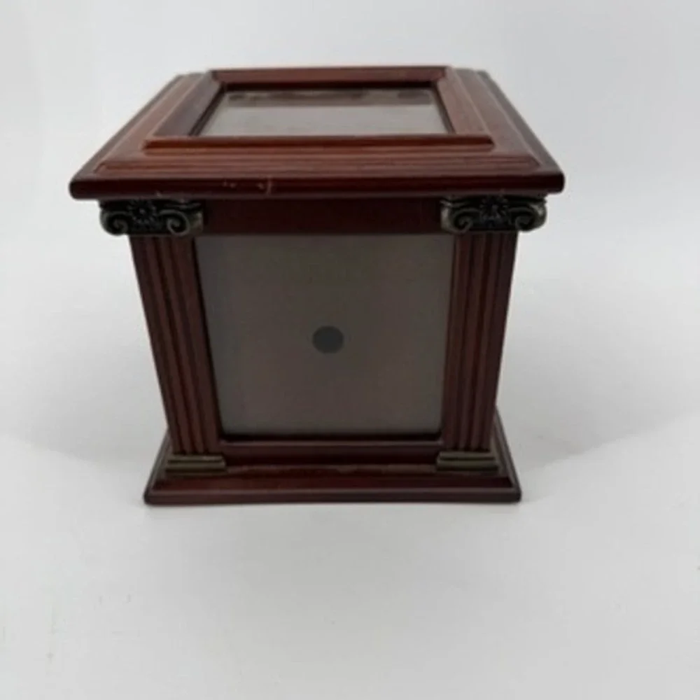 Bombay Company Wooden Photo Cube Jewelry Box Neoclassical Fluted Column 2002